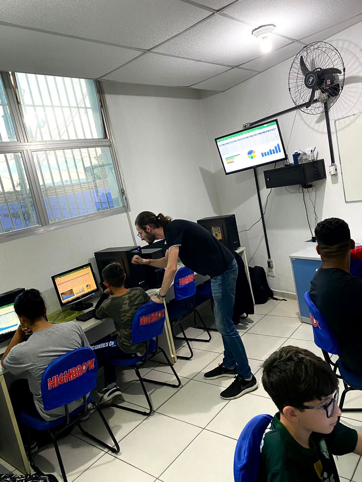 Alunos Highbrow em ação - Aprendizado prático